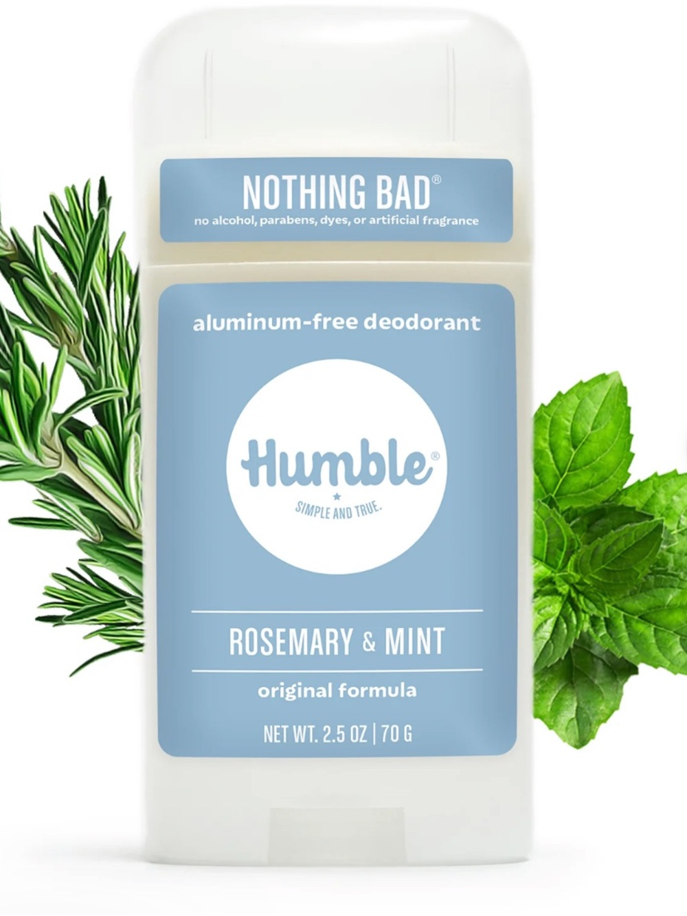 Nontoxic Rosemary & Mint Aluminum-Free Deodorant - Light Blue NWT